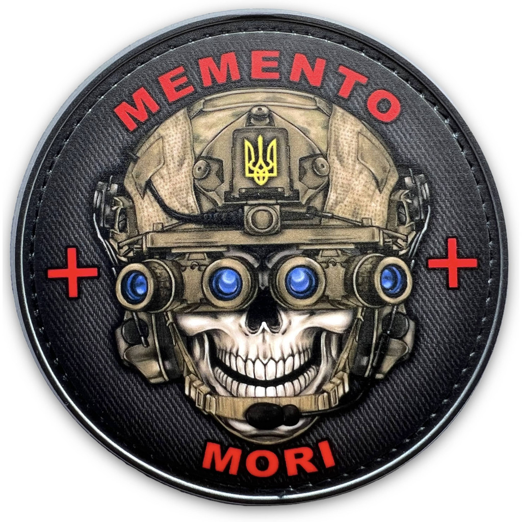 Шеврон ПВХ Круглий 3D Memento mori