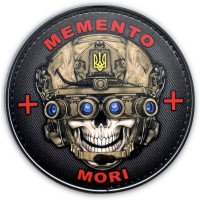 Шеврон ПВХ Круглий 3D Memento mori