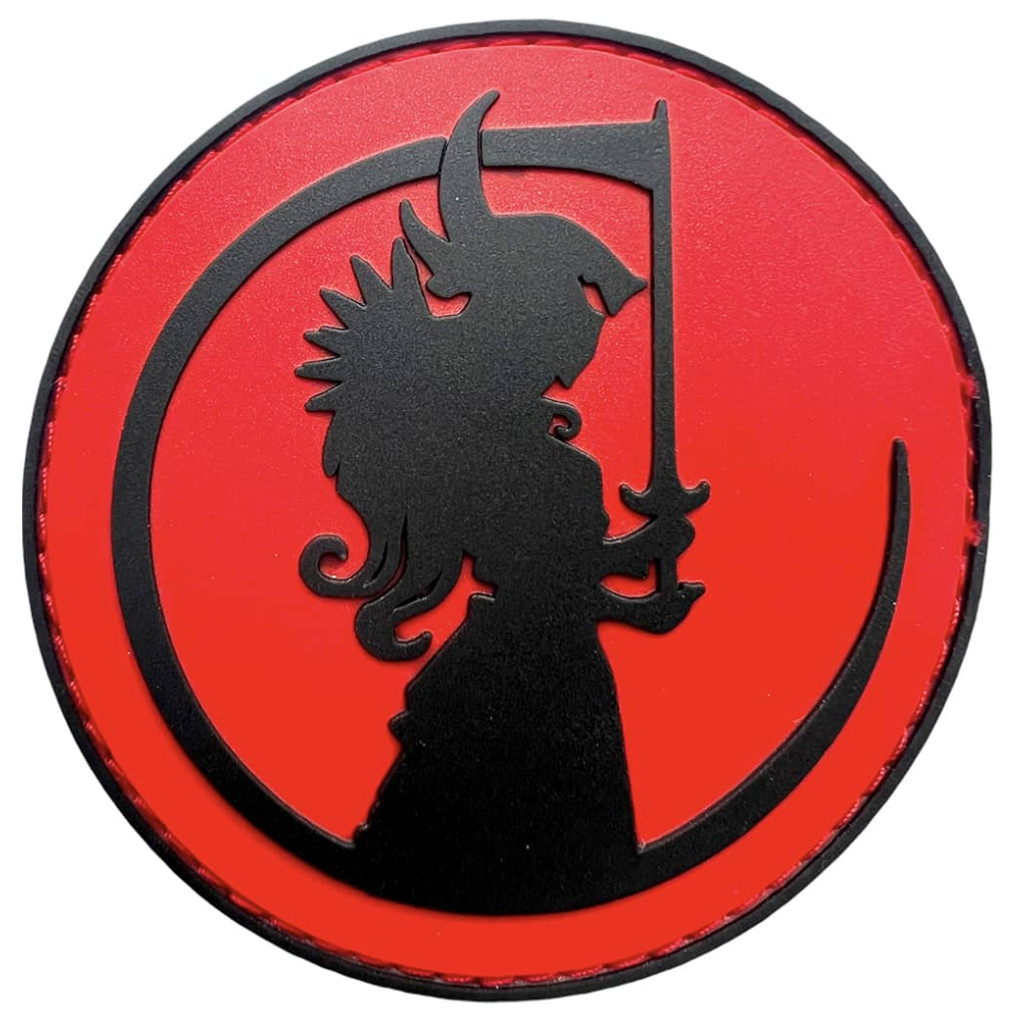 Шеврон ПВХ Валькірія Black/Red