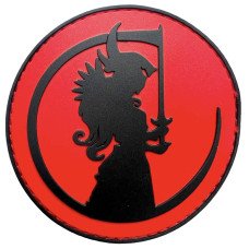 Шеврон ПВХ Валькірія Black/Red