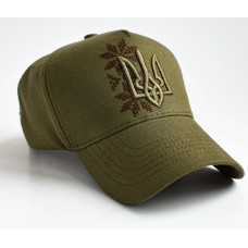 Кепка Тризуб Орнамент Olive