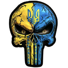 Шеврон ПВХ 3D Punisher Trident Yellow/Blue