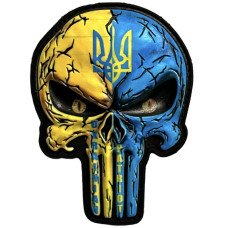 Шеврон ПВХ 3D Punisher Trident Yellow/Blue