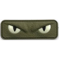 Шеврон ПВХ 3D Котячі Очі Світлонакопичувальні Olive