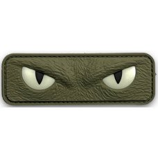 Шеврон ПВХ 3D Котячі Очі Світлонакопичувальні Olive