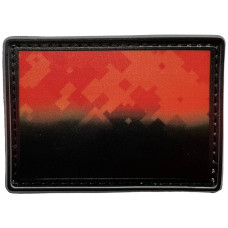 Шеврон ПВХ Прапор Black/Red