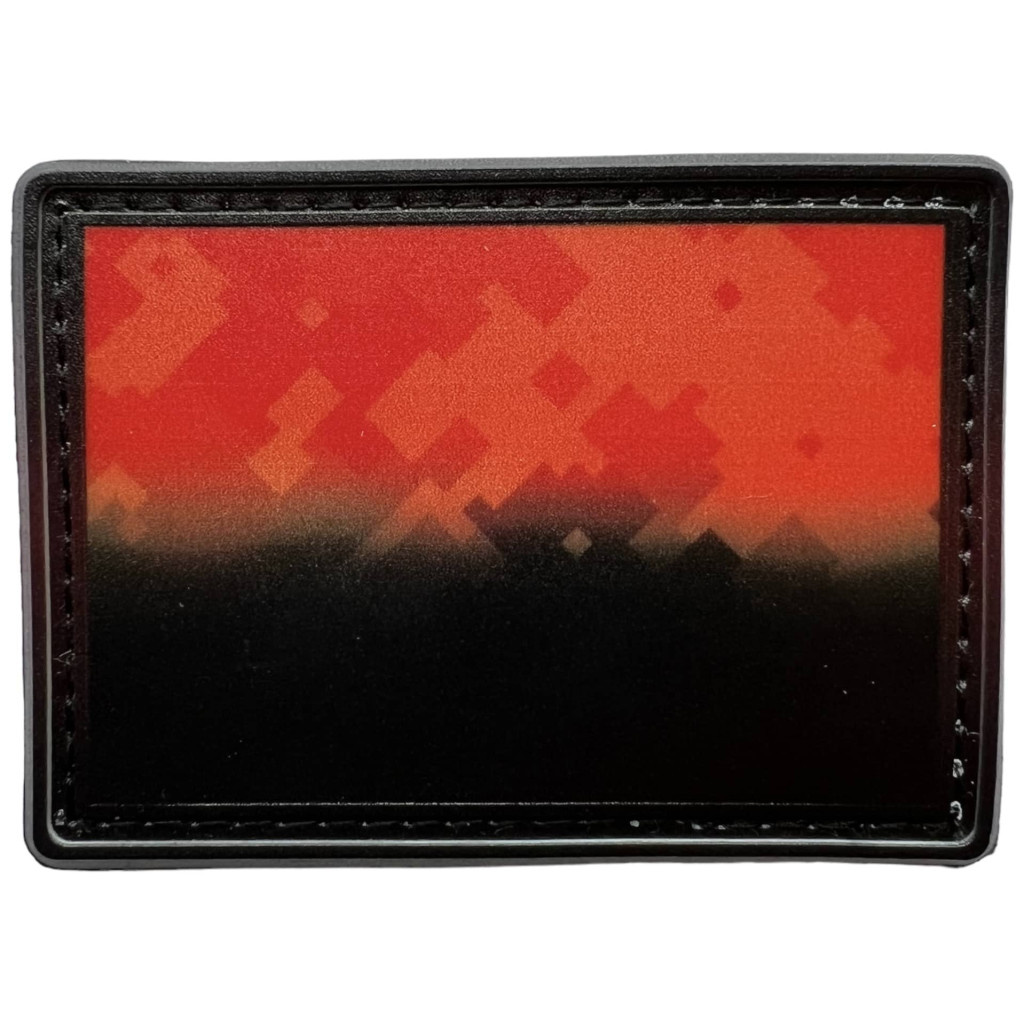 Шеврон ПВХ Прапор Black/Red
