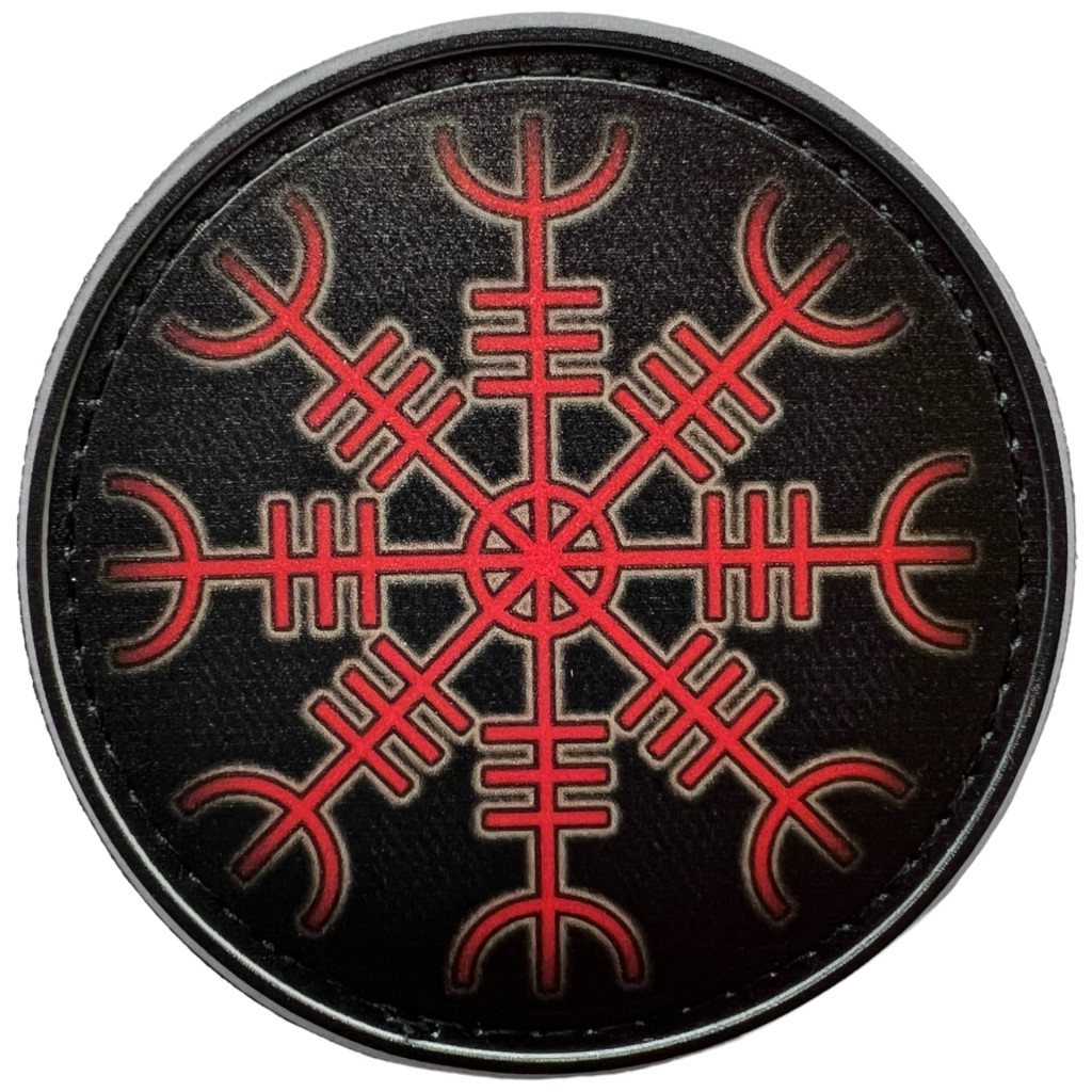 Шеврон ПВХ Шолом Жаху Black/Red Круглий
