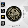 Шеврон ПВХ Круглий Оберіг Велес Валькірія Pixel