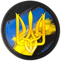 Шеврон ПВХ Круглий Тризуб на Прапорі