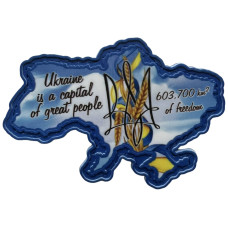 Шеврон ПВХ Мапа Ukraine is a Capital of Great People Шеврон ПВХ Мапа Ukraine is a Capital of Great People