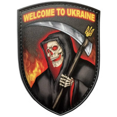 Шеврон ПВХ Щит Welcome To Ukraine