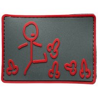 Шеврон ПВХ Плани на день Grey/Red