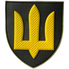 Шеврон ПВХ Щит Тризуб Танкові Війська