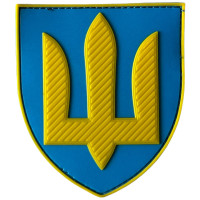 Шеврон ПВХ Щит Тризуб Апарат Головнокомандувача