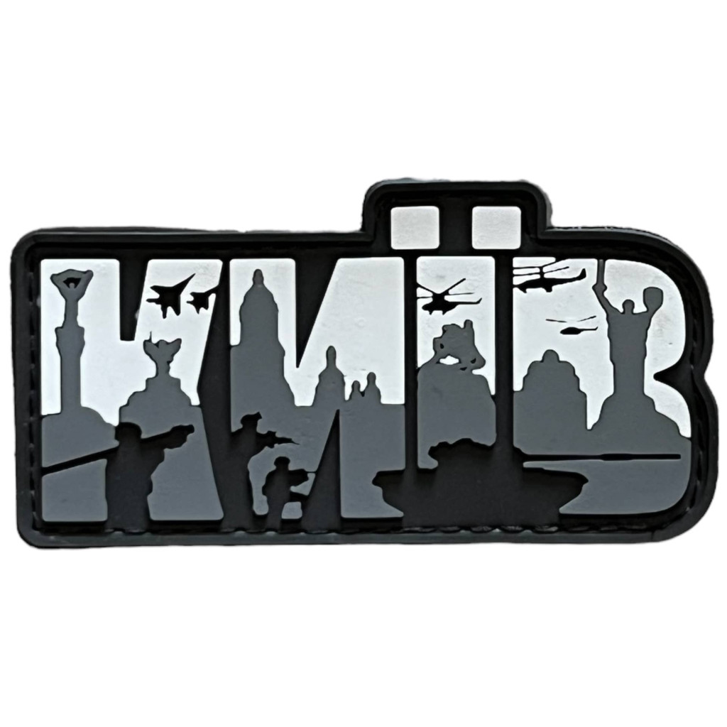Шеврон ПВХ Фігурний Київ White/Grey