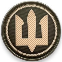 Шеврон ПВХ Круглий Тризуб Морська Піхота Olive