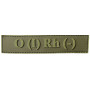 Шеврон ПВХ Група Крові LG 0 (I) (-) RH Dark Olive