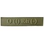 Шеврон ПВХ Група Крові LG 0 (I) (-) RH Dark Olive