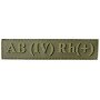 Шеврон ПВХ Група Крові LG 0 (IV) (+) RH Dark Olive