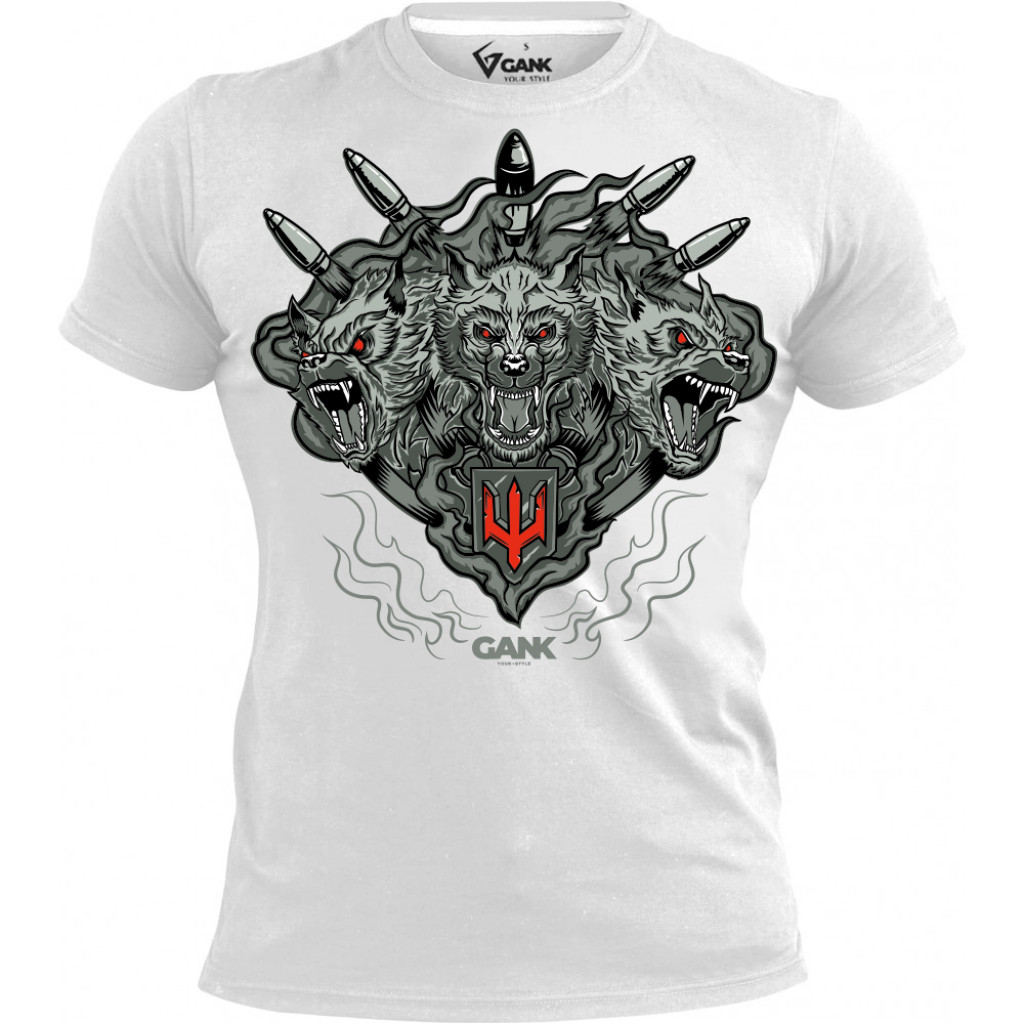 Футболка Цербер GANK White