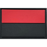 Шеврон ПВХ Прапор Black/Red Gen2 30х45