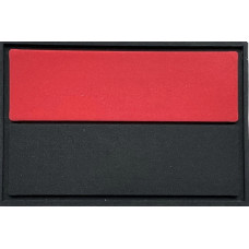 Шеврон ПВХ Прапор Black/Red Gen2 30х45