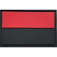 Шеврон ПВХ Прапор Black/Red Gen2 30х45
