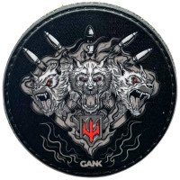 Шеврон ПВХ Круглий Цербер Black