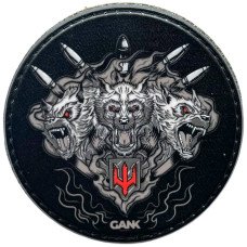 Шеврон ПВХ Круглий Цербер Black