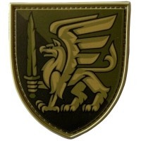 Шеврон ПВХ Щит Грифон