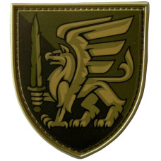 Шеврон ПВХ Щит Грифон