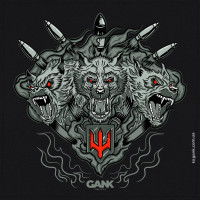 Прапор Цербер GANK Black/Grey