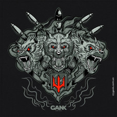 Прапор Цербер GANK Black/Grey