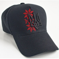 Кепка Тризуб Орнамент Black/Red