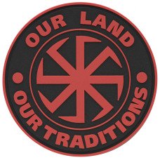 Шеврон ПВХ Our Land PVC Red