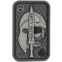 Шеврон ПВХ Molon Labe Ace 3D PVC Grey