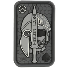 Шеврон ПВХ Molon Labe Ace 3D PVC Grey