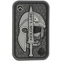 Шеврон ПВХ Molon Labe Ace 3D PVC Grey
