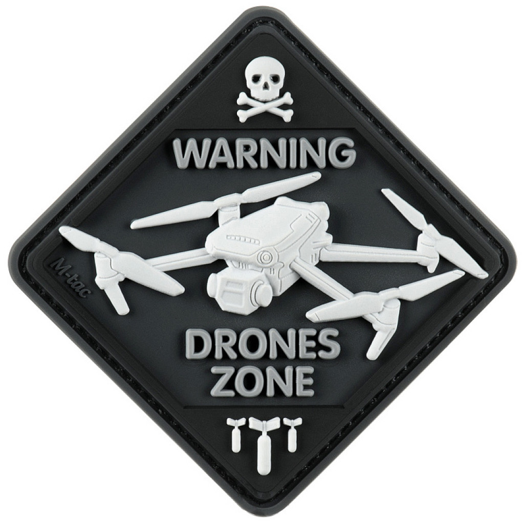Шеврон ПВХ Drones Zone Black