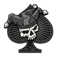 Шеврон ПВХ Ace of Spades 3D Black/White