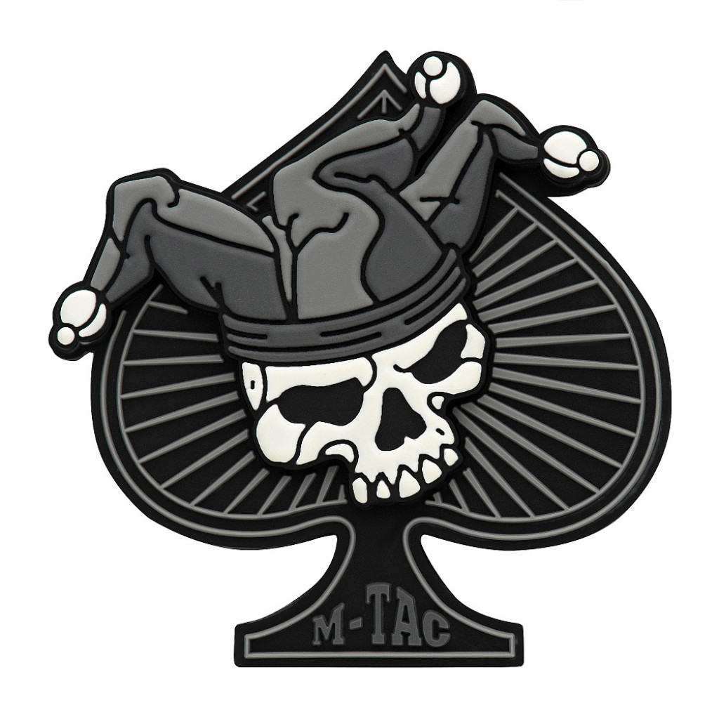 Шеврон ПВХ Ace of Spades 3D Black/White