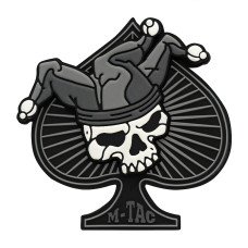 Шеврон ПВХ Ace of Spades 3D Black/White