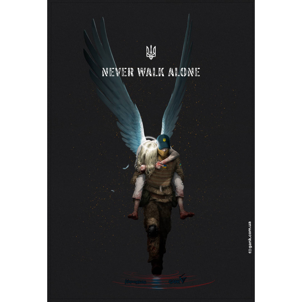 Прапор GANK Never Walk Alone Black