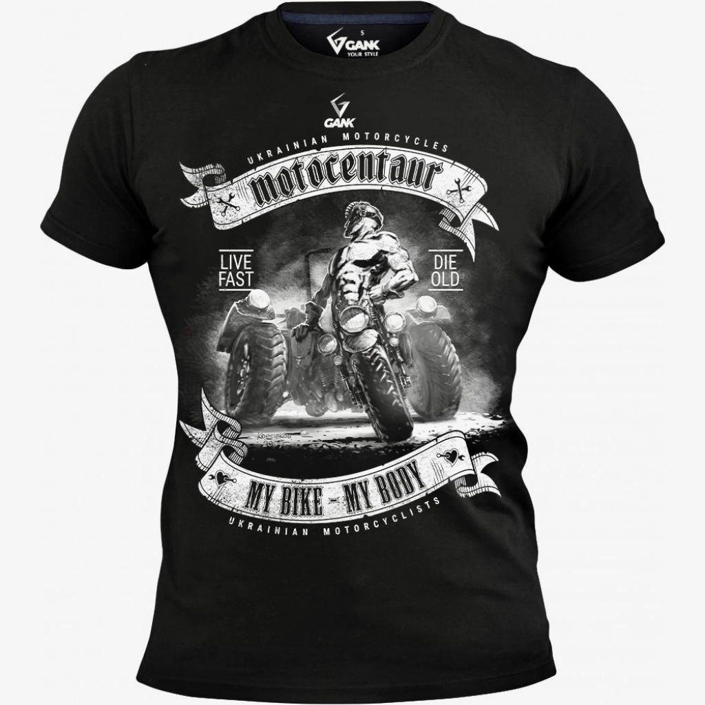 Футболка Мотоцентавр GANK Black