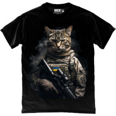 Футболка Котик ЗСУ Black