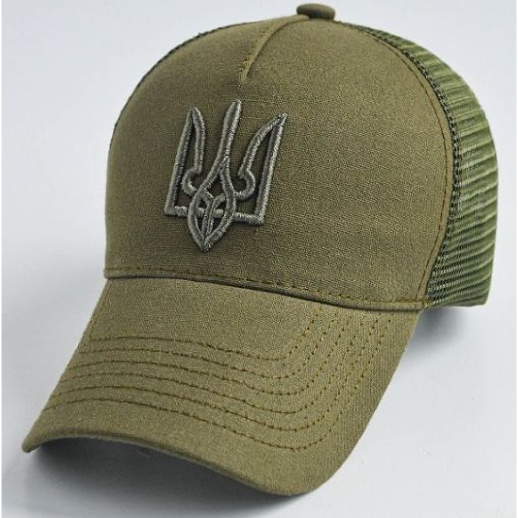 Кепка Сітка Тризуб Olive