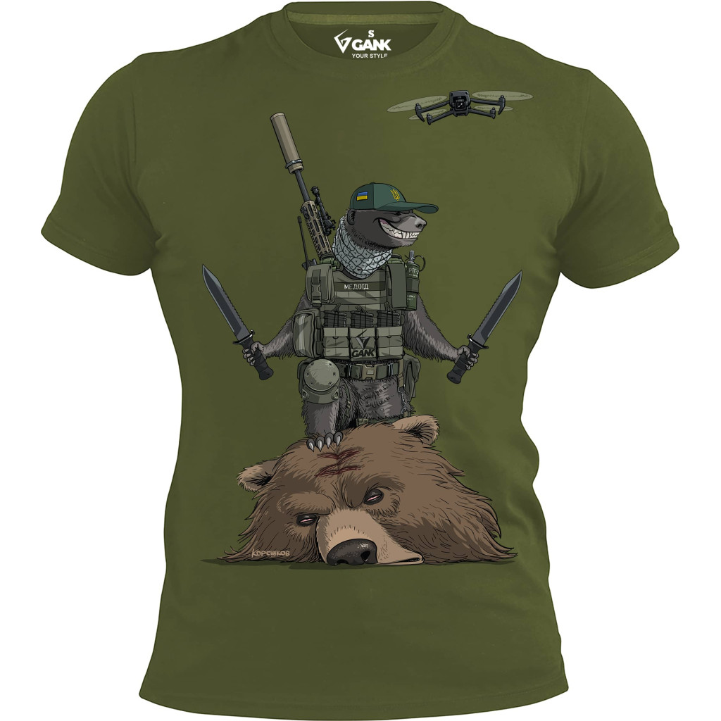 Футболка Медоїд GANK Olive