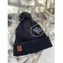 Шапка Помпон Black/Grey