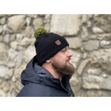 Шапка Помпон Black/Yellow